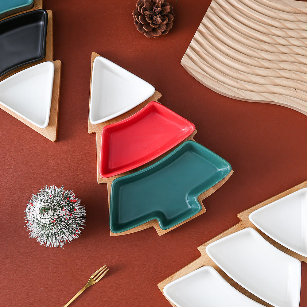 Christmas Tree Ceramic Plate