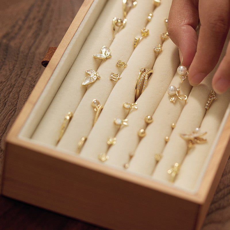 Cherry Wood Jewelry Storage Box