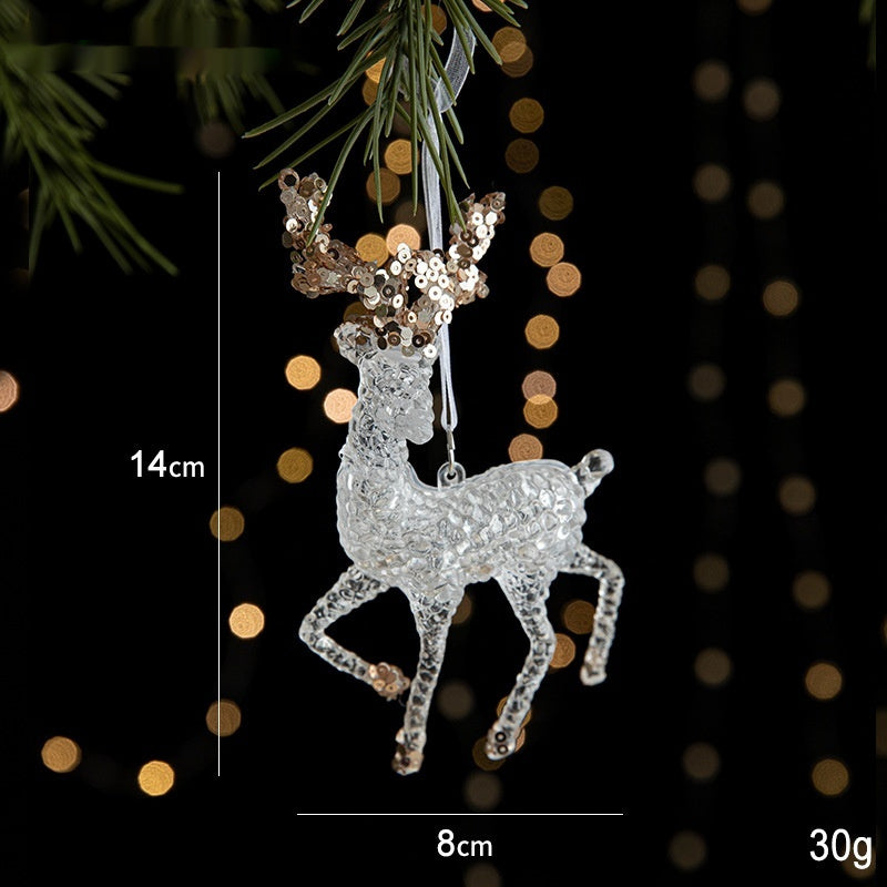 Sequins Acrylic Transparent Ornament