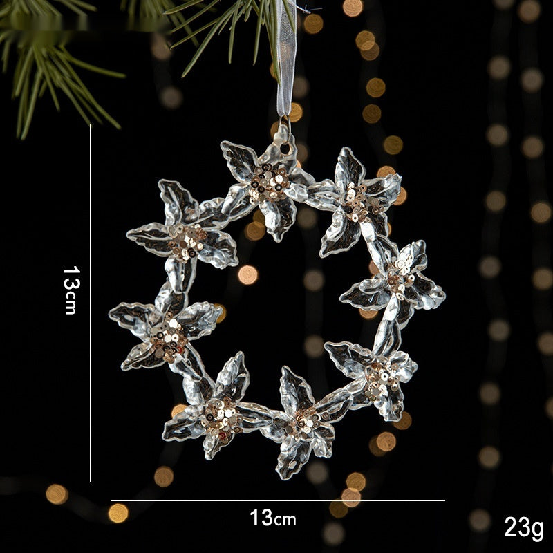 Sequins Acrylic Transparent Ornament