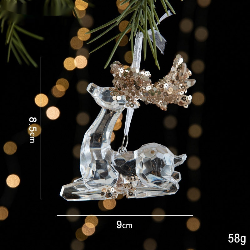 Sequins Acrylic Transparent Ornament
