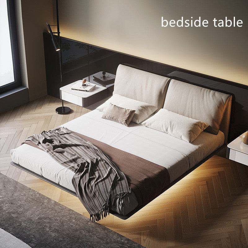 Leather Suspension Bed