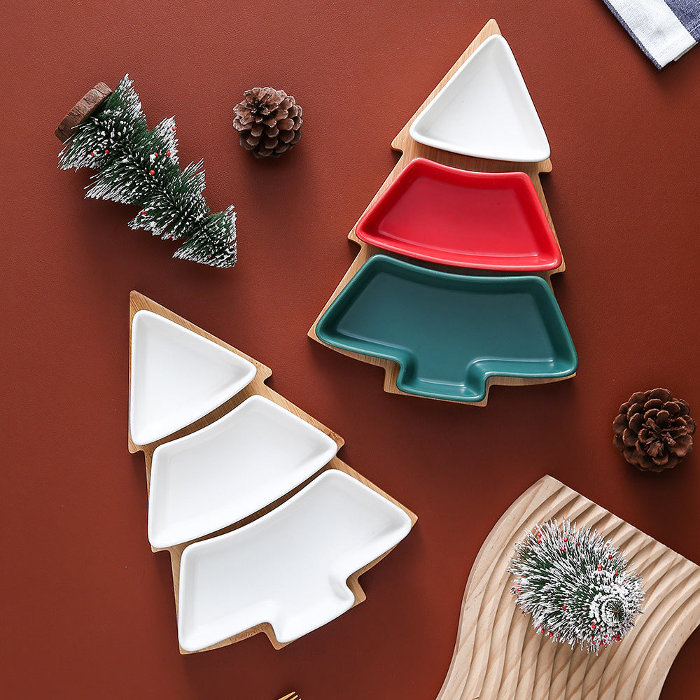 Christmas Tree Ceramic Plate
