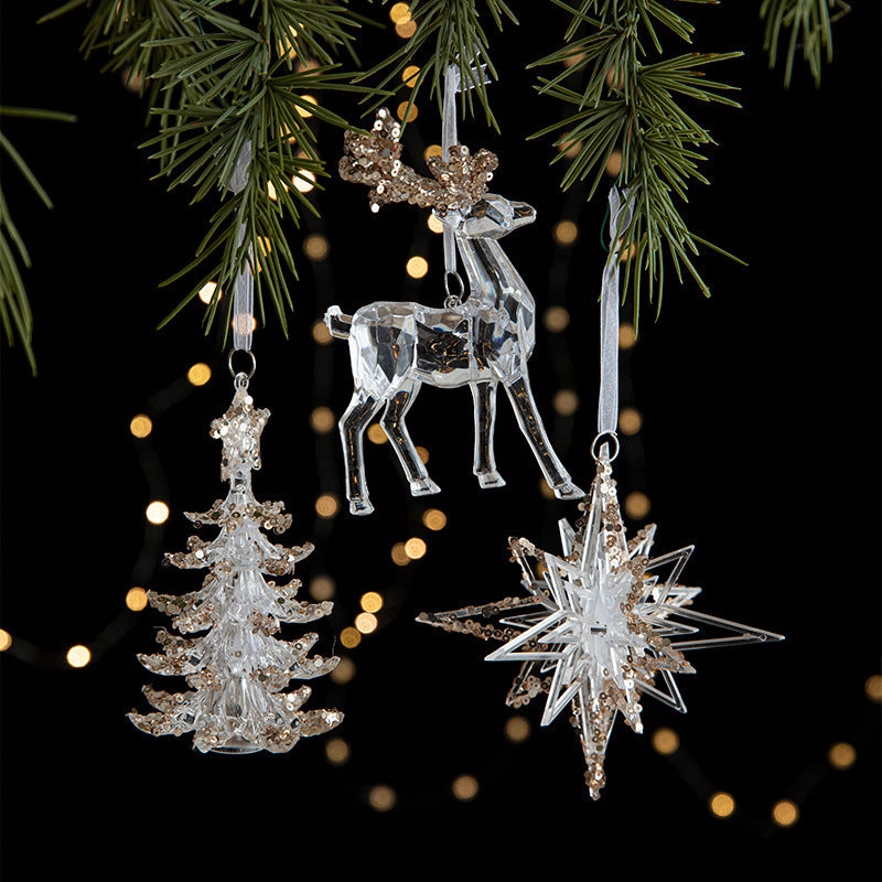 Sequins Acrylic Transparent Ornament