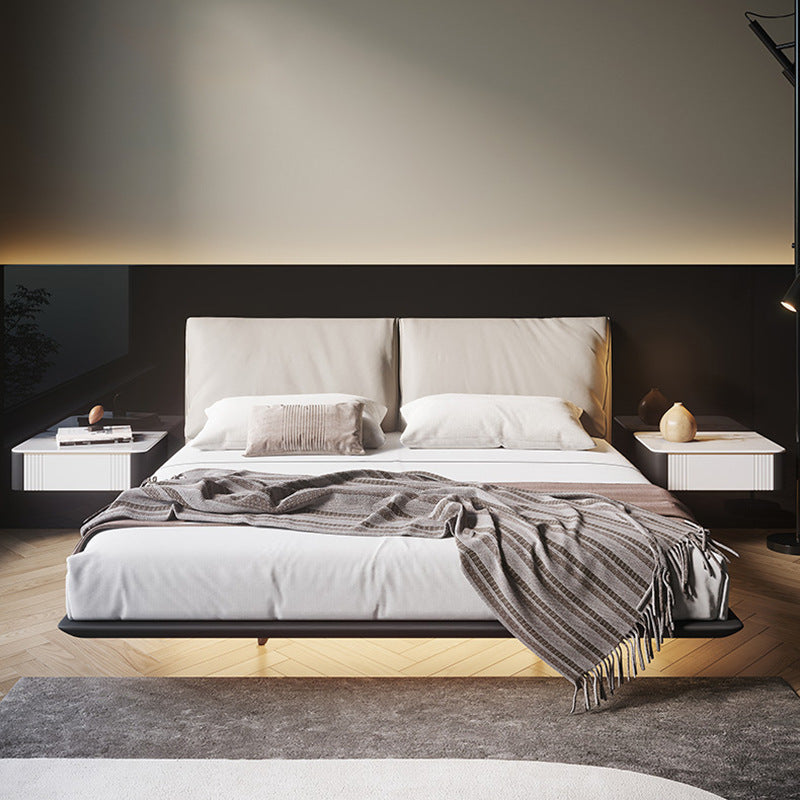 Leather Suspension Bed